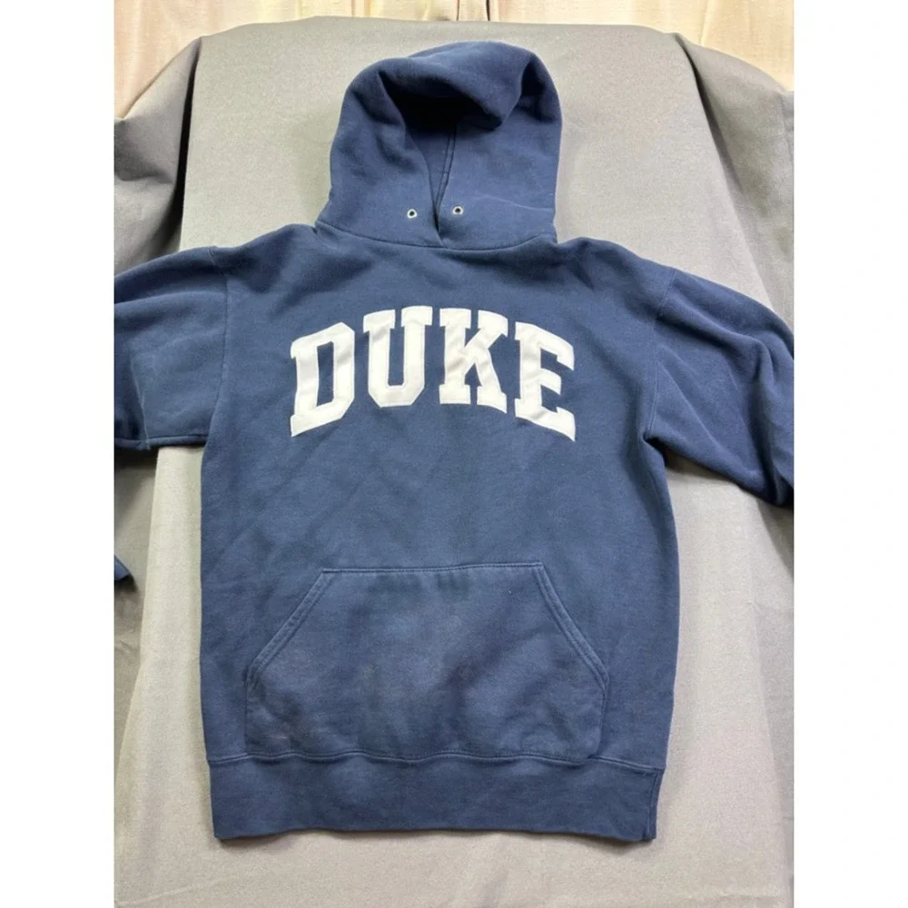The Cotton Exchange Duke‎ University Hoodie Navy Blue Small USA Made Sweatshirt